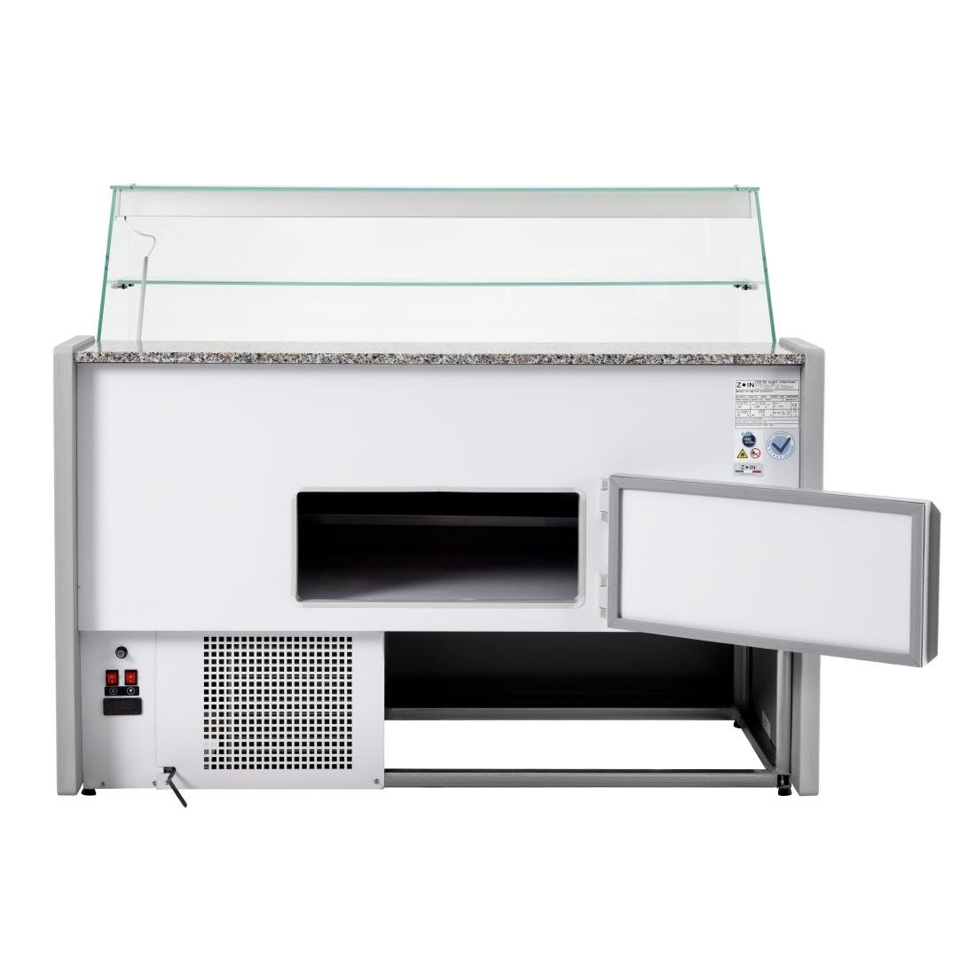 Zoin tibet serve over counter grijs 1500mm