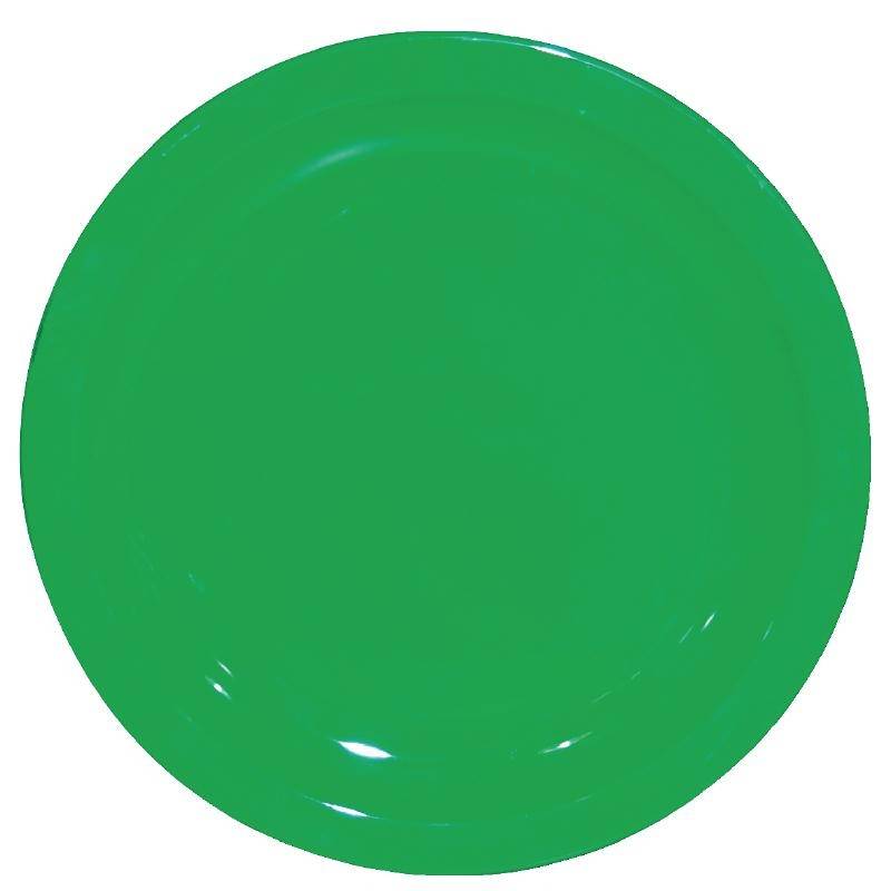 Bord Groen| Polycarbonaat | Ø230mm | Per 12 Stuks 