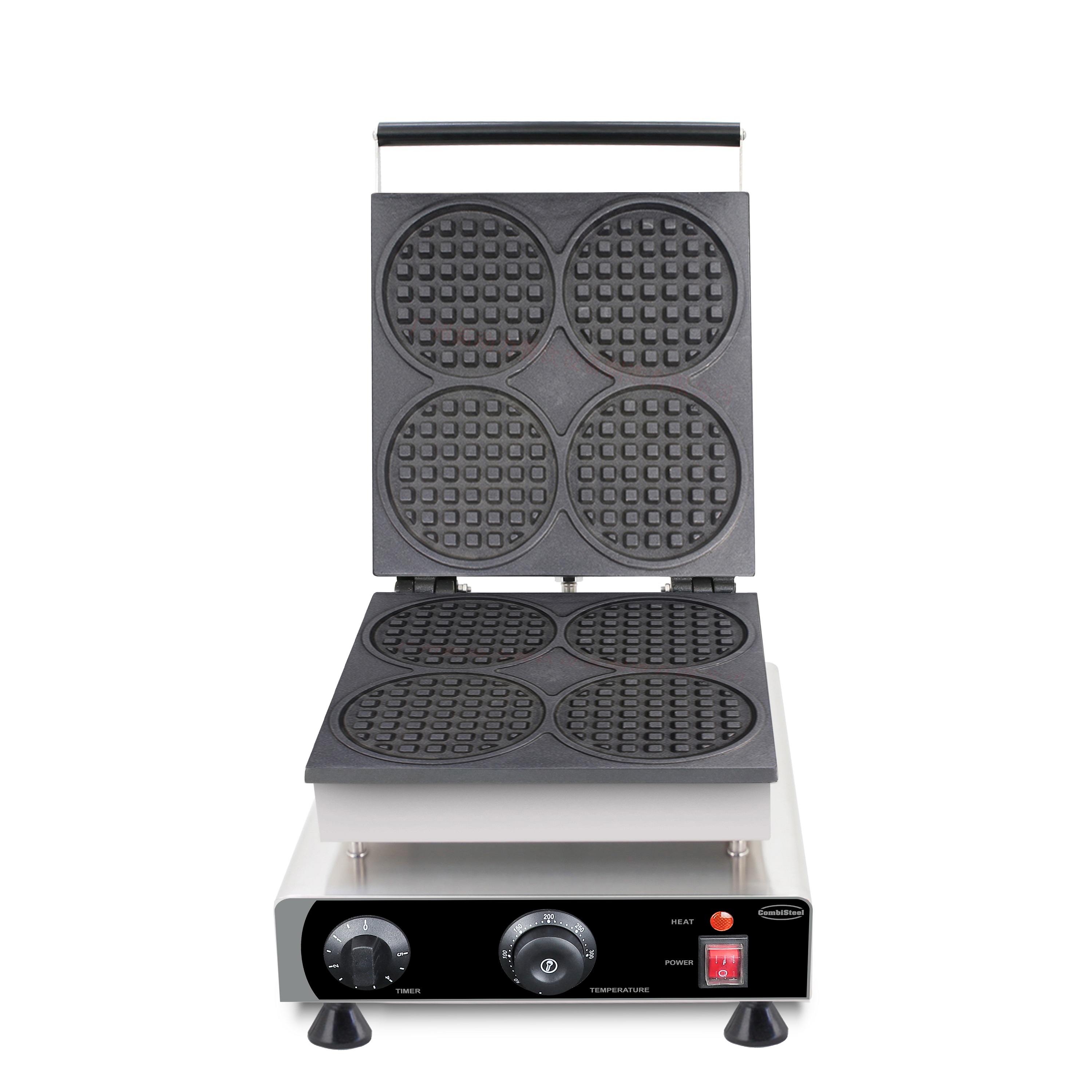 Wafelijzer 4St Ronde Wafels