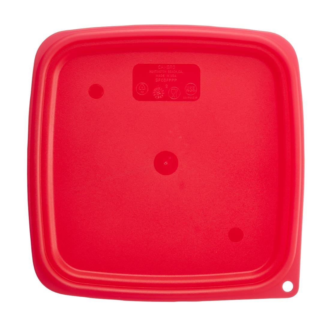 Couvercle rouge Cambro FreshPro 220x220mm