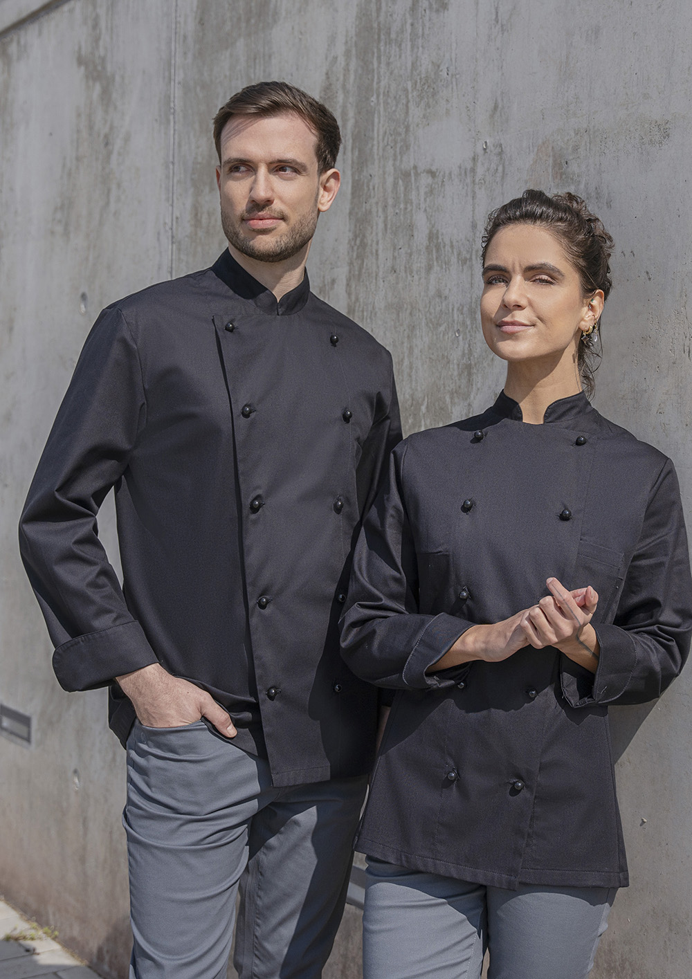 Veste de cuisine Thomas - Noir - 48
