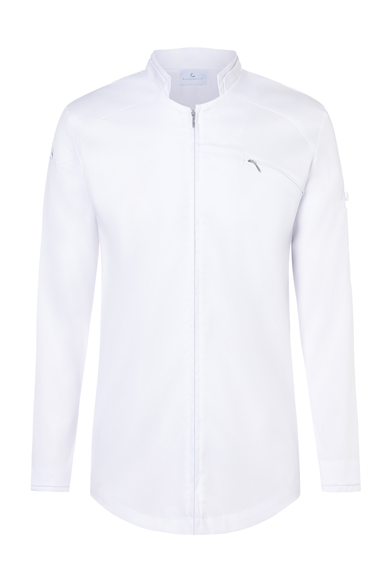 Veste de cuisine à manches longues pour hommes DIAMOND CUT Excellence - Blanc - 44