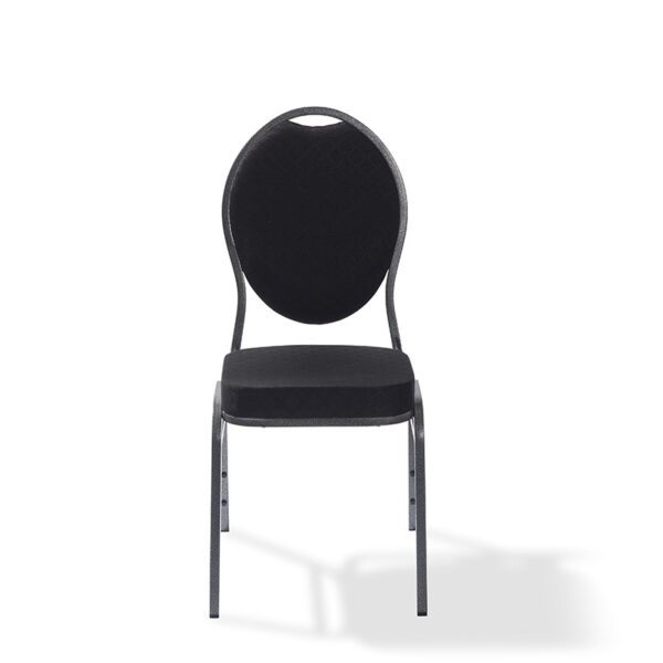 Palace chaise de banquet ignifuge Noir 44x52x95cm (BxTxH), Rembourrage en mousse, 50320