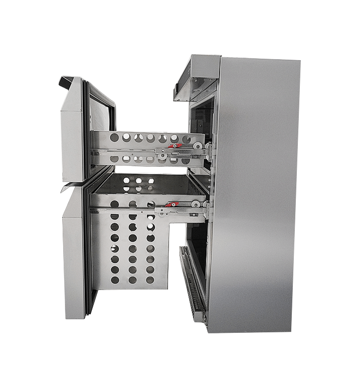 Koelkast Tafelmodel Rvs 2 Laden