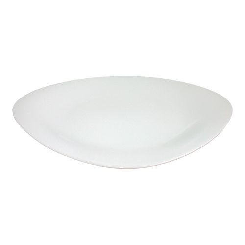 Assiette | Blanc | Ovale | Porcelaine | 35x28cm