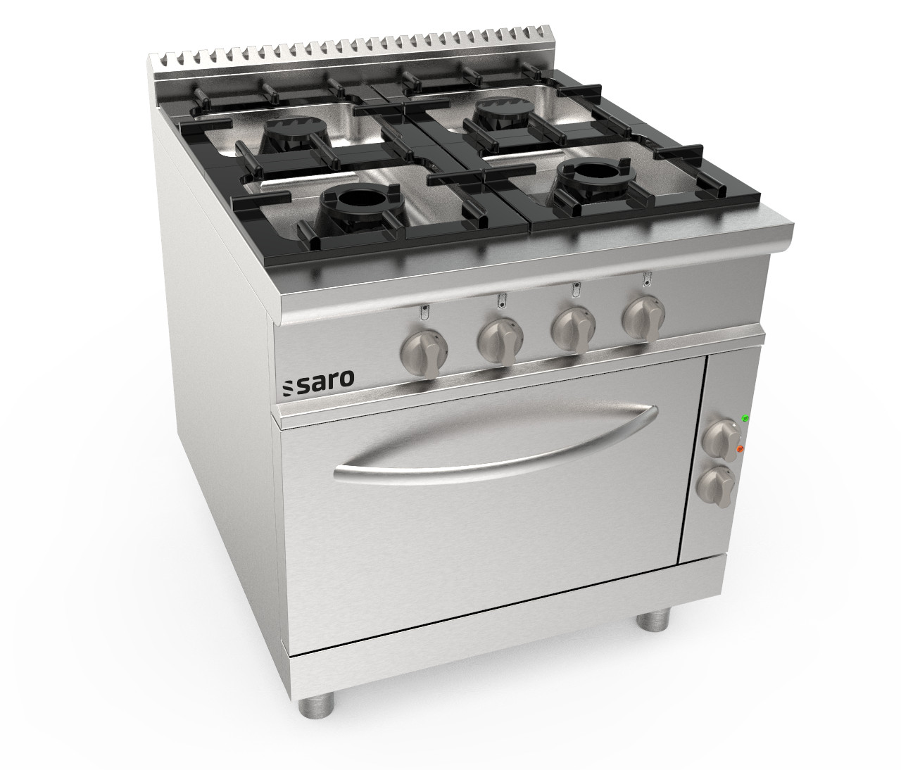 SARO Gasfornuis + elektrische oven 4 pits, LQ / CUG4NE