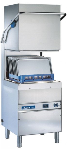 Lave Vaisselle à Capot 50x50cm | Rhima DR59 PLUS | max. (H)410mm | Doseur de Rinçage + Breaktank + Pompe Surpresseur