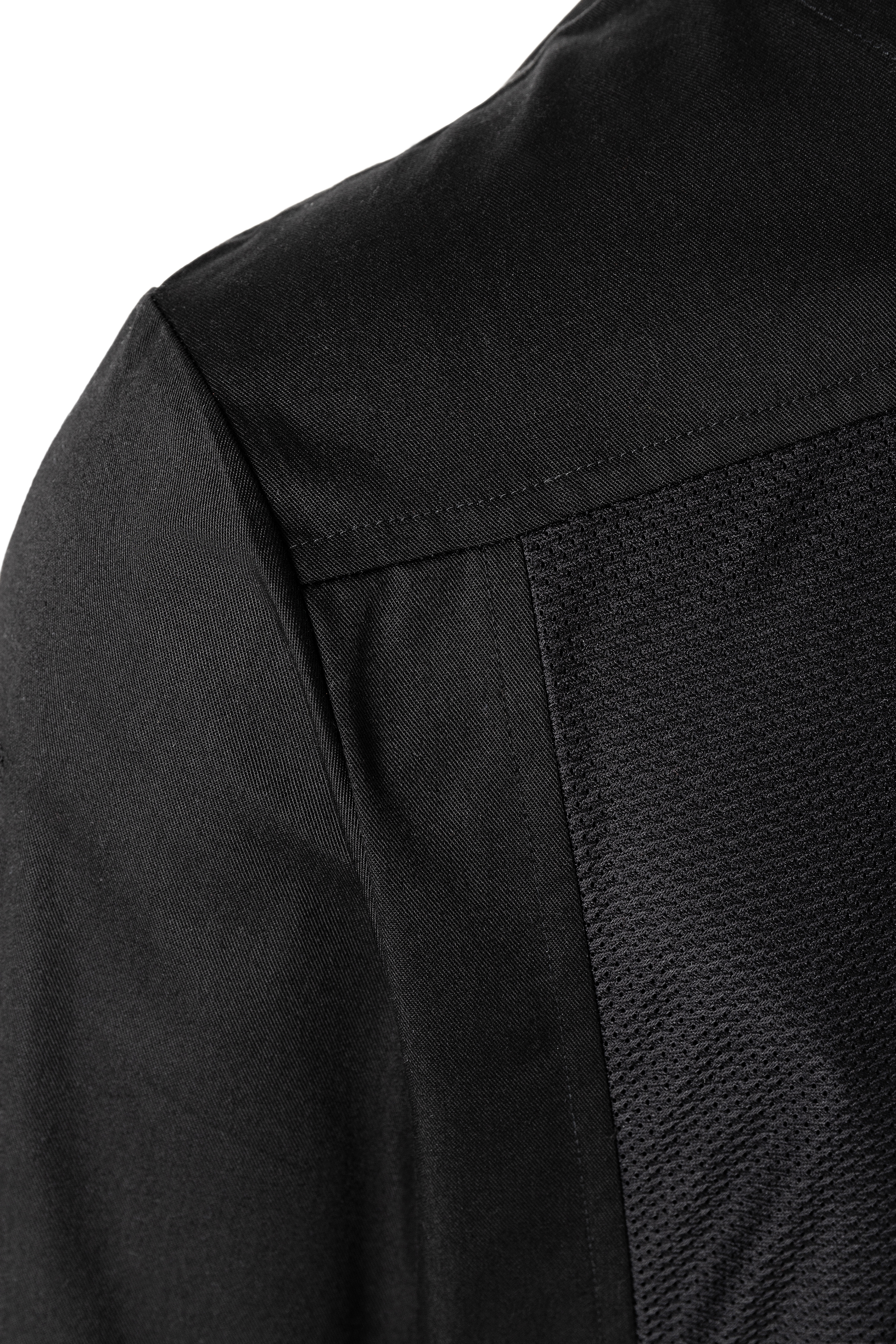 Chemise de cuisine manches courtes à enfiler Basic - Noir - L