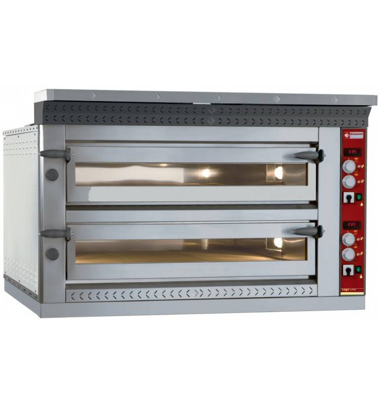 Pizza Oven Elektrisch Dubbel | 2x 4 Pizza's Ø35cm | 13,2kW | 1070x1010x(H)720mm