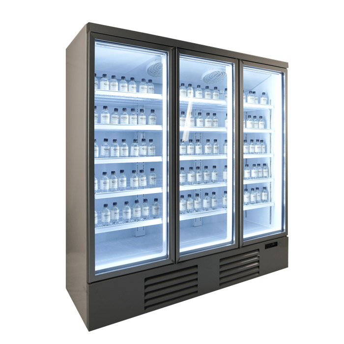 Réfrigérateur - 3 portes vitrées - 1530 litres - 8 rouleaux - 1880x710x(h)1997mm