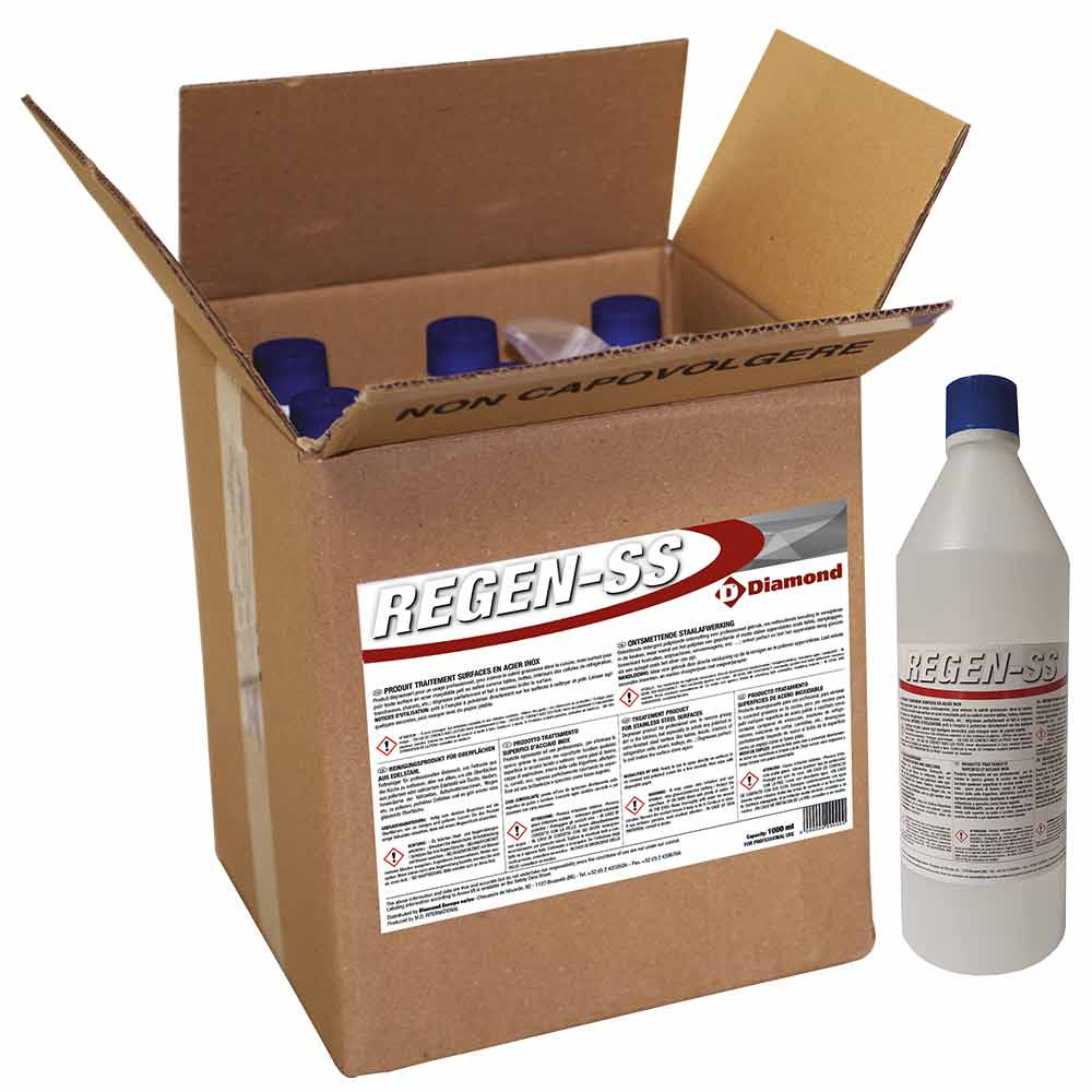 Behandelingsproduct voor RVS oppervlaktes 9 FL. x 1 KG