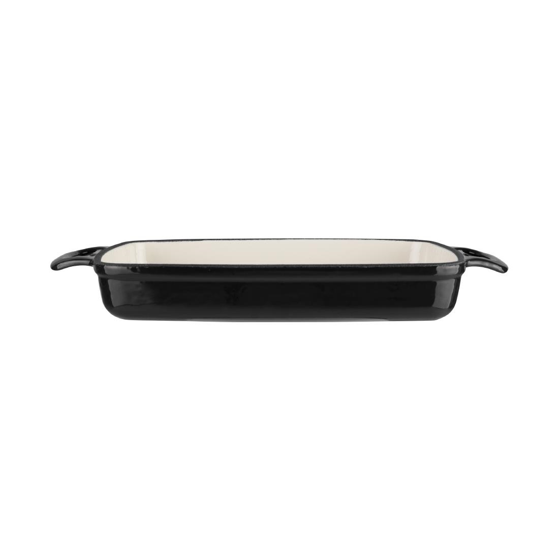 Rechthoekige Ovenschaal Zwart | 1,8 Liter | 370x200x(H)40mm