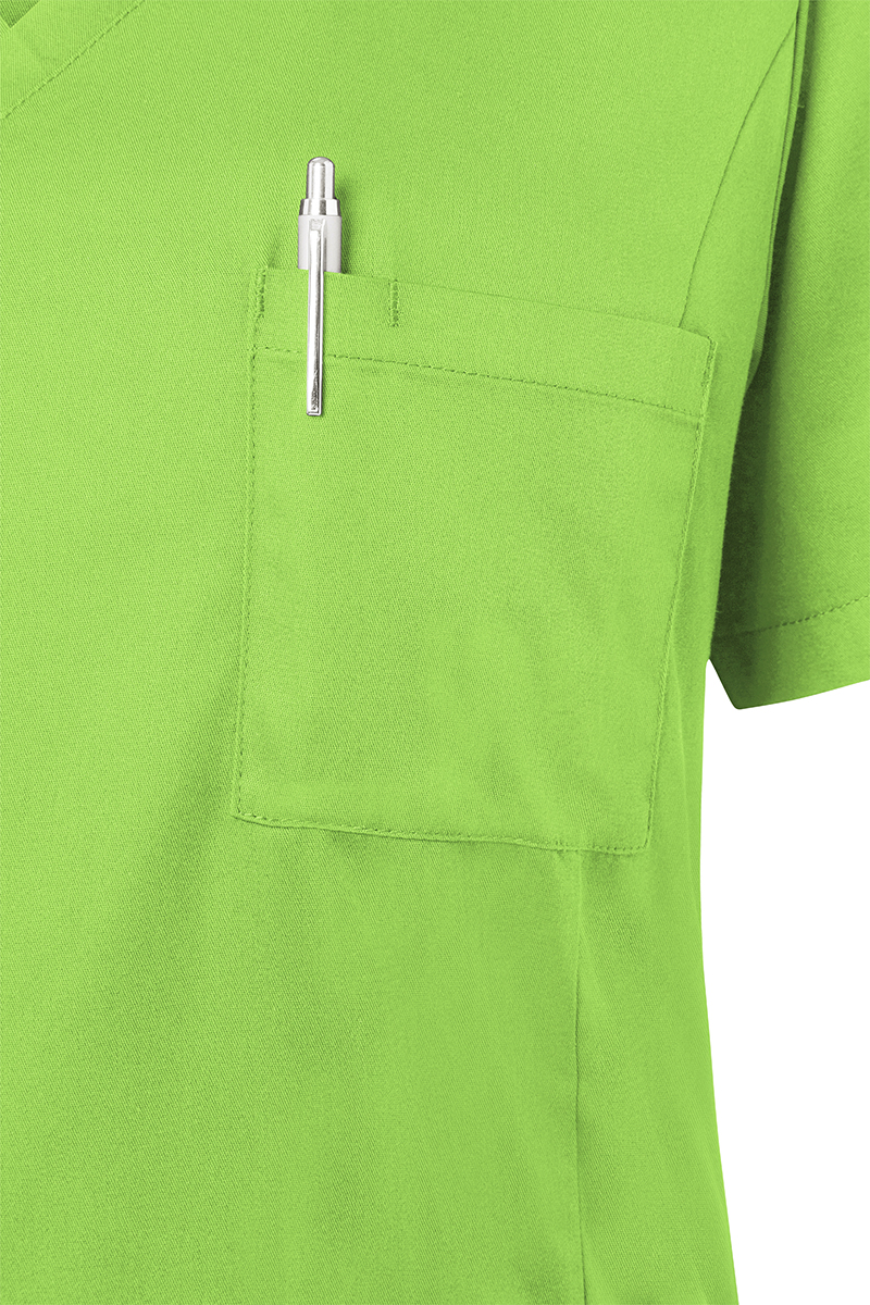 Kurzarm Damen-Schlupfkasack Essential, aus nachhaltigem Material - Kiwi - S