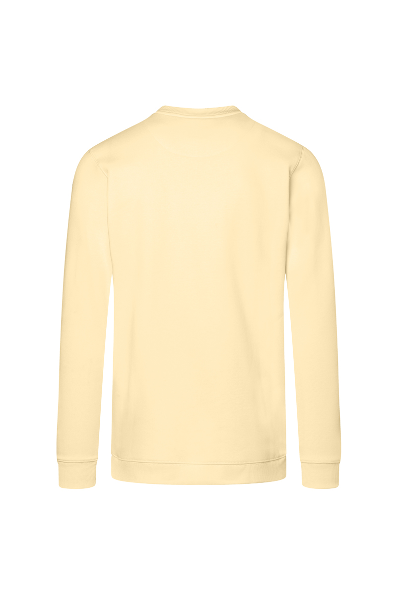 Herren Workwear Sweatshirt Soft-Face, aus nachhaltigem Material - Pastellgelb - L