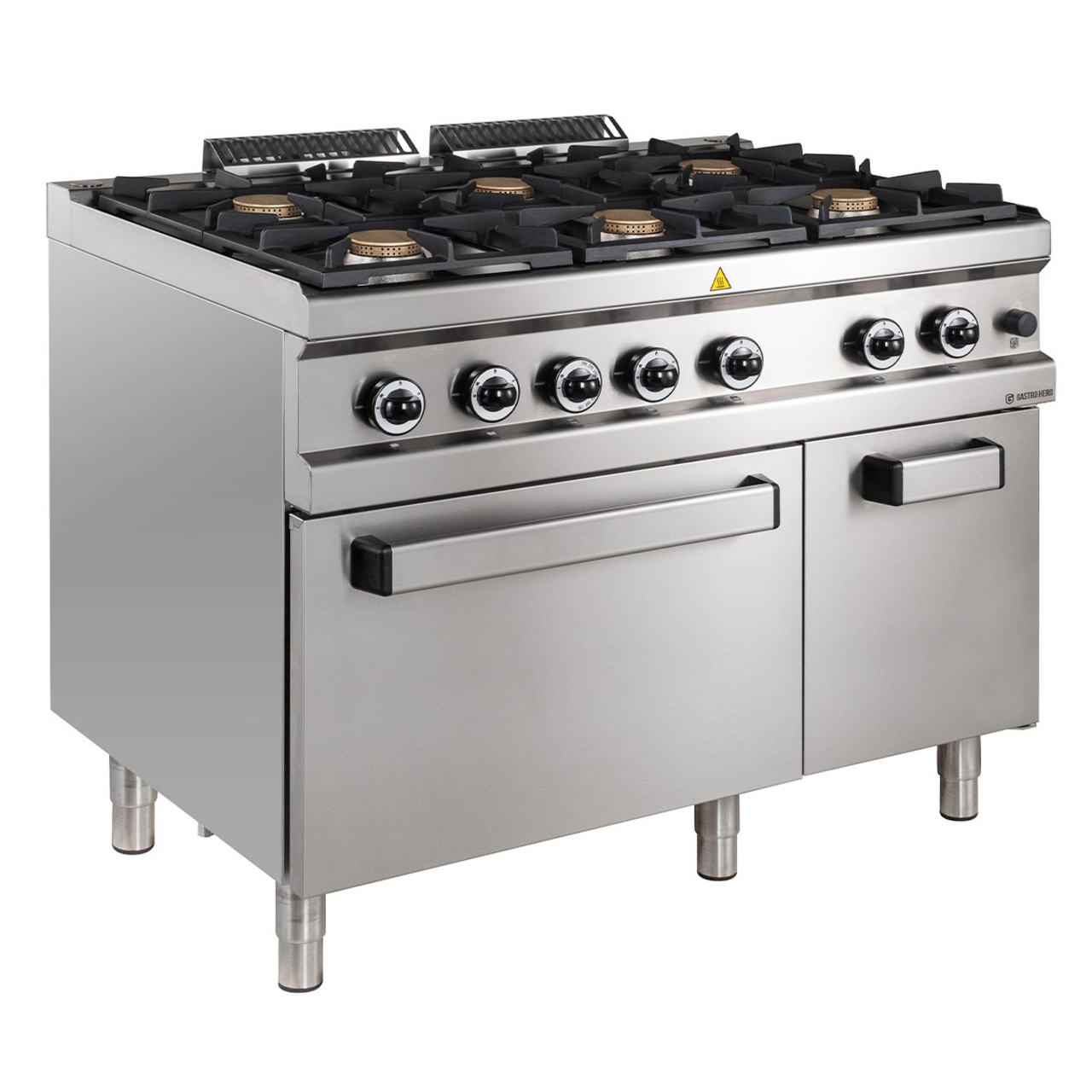 Gasfornuis Serie 700 - 110/70 met elektrische oven - 6 branders - 42 kW