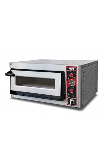 Pizza Oven Elektrisch Enkel | 4 Pizza's Ø30cm | 400V | 5kW | 890x710x(H)440mm