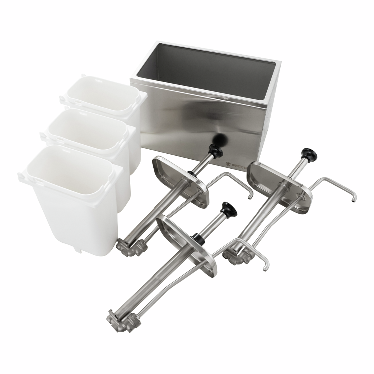 Sausdispenser - 3 x 3 Liter - Doseerpomp RVS