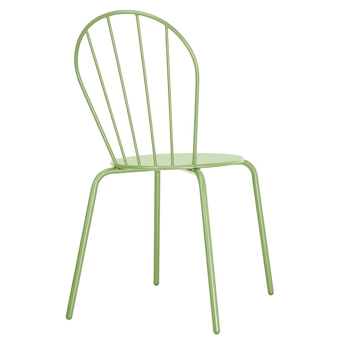 Chaises Bolero Adeline vert clair (lot de 4)