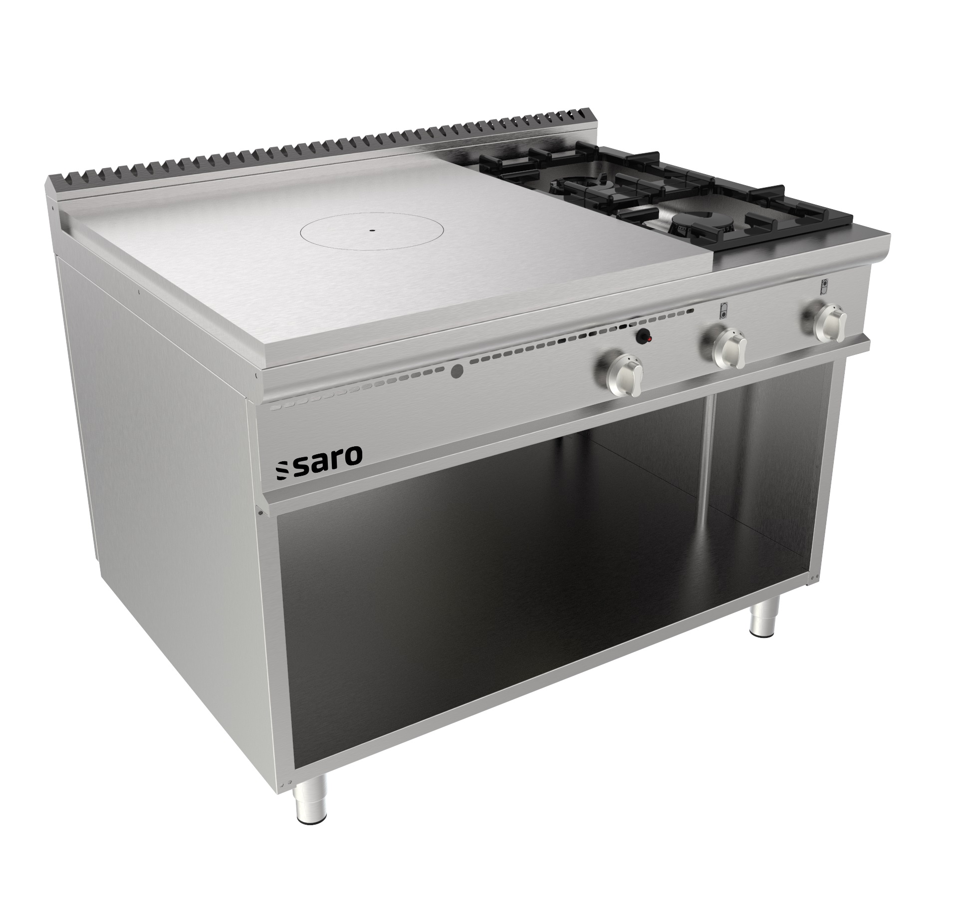 SARO gietijzeren kookplaat, open onderbouw, LQ/TPG6BA