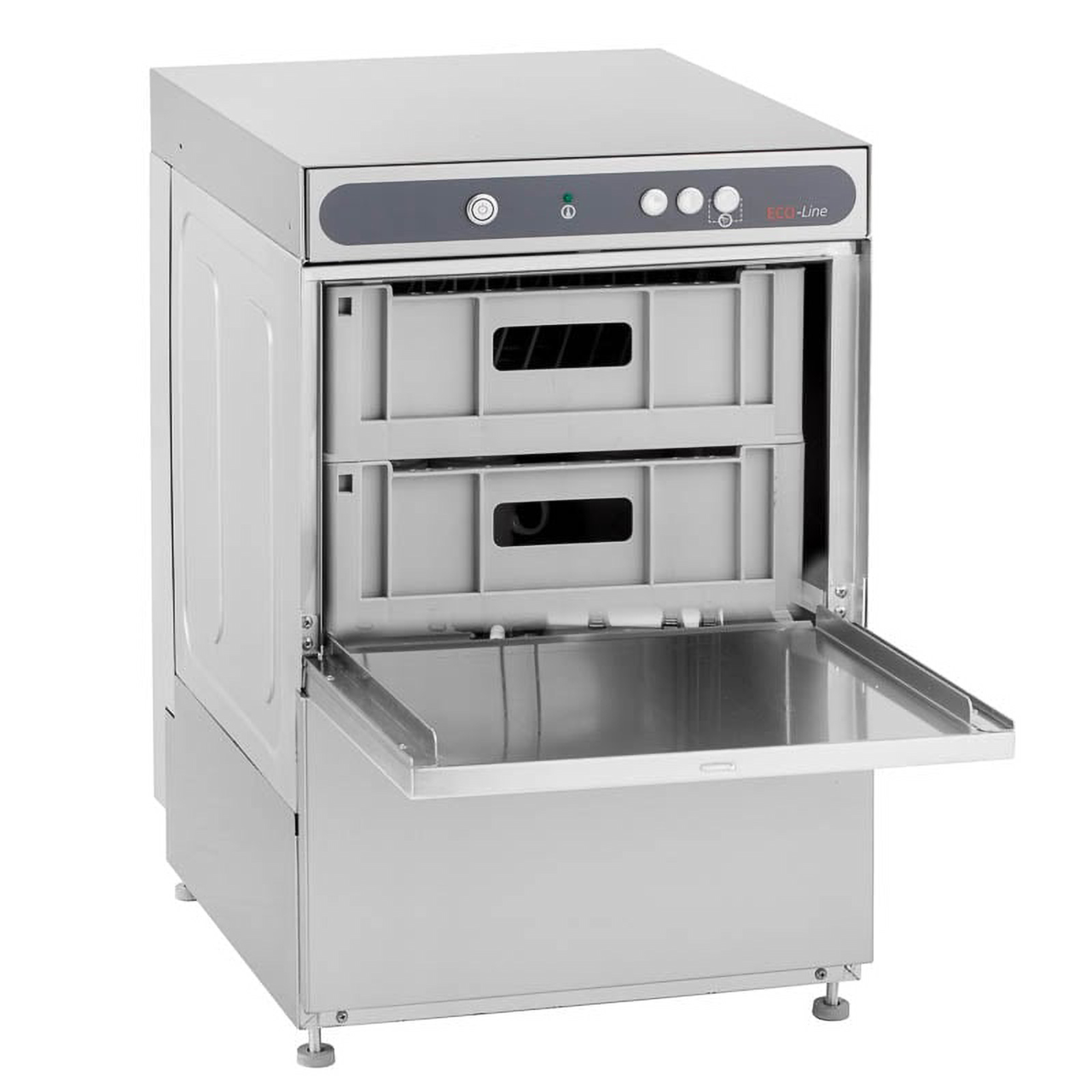 Lave-verres ECO 40 x 40 cm (panier), avec doseur de détergent & doseur de produit de rinçage, avec pompe de vidange & adoucisseur, Fabriqué en Europe, 230 V