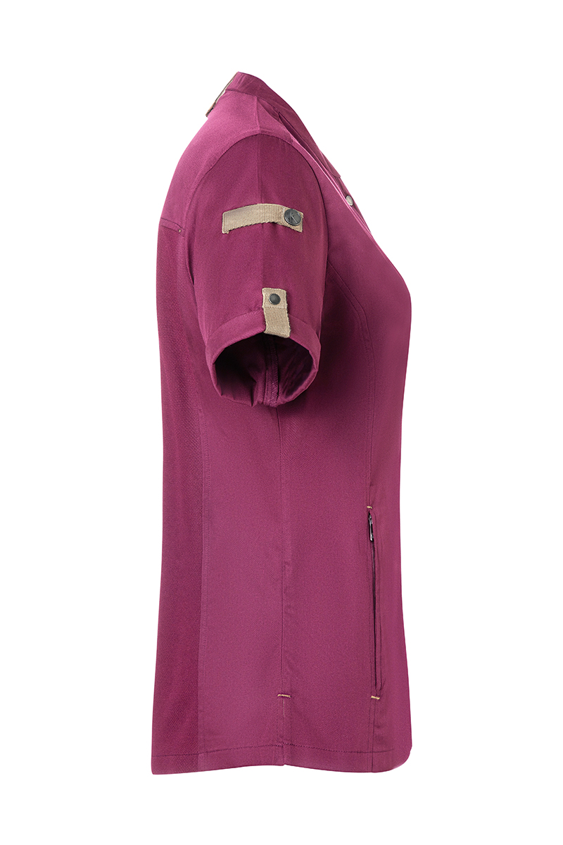 Veste de cuisine pour femme á manches courtes Green-Generation, en matériau durable, - Fuchsia - 34