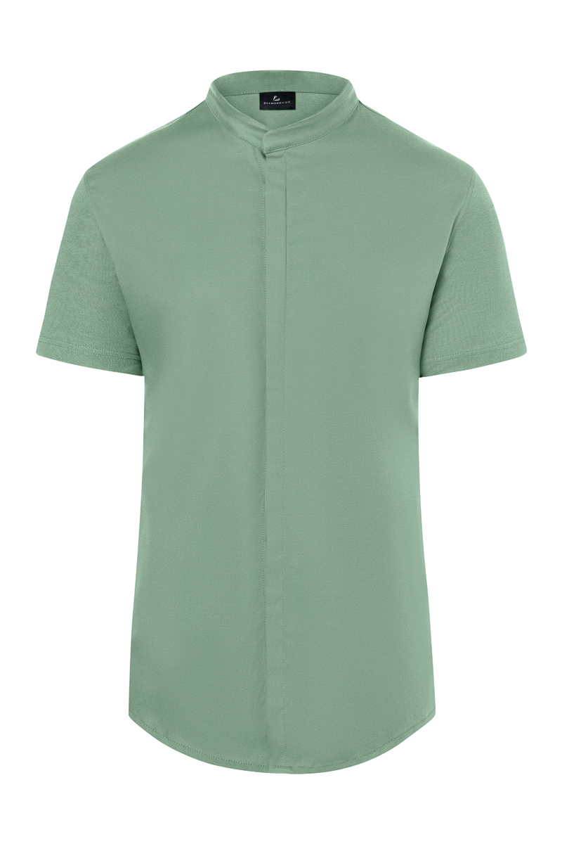 Veste de cuisine à manches courtes pour hommes DIAMOND CUT Avantgarde - Vert Pastel - 44