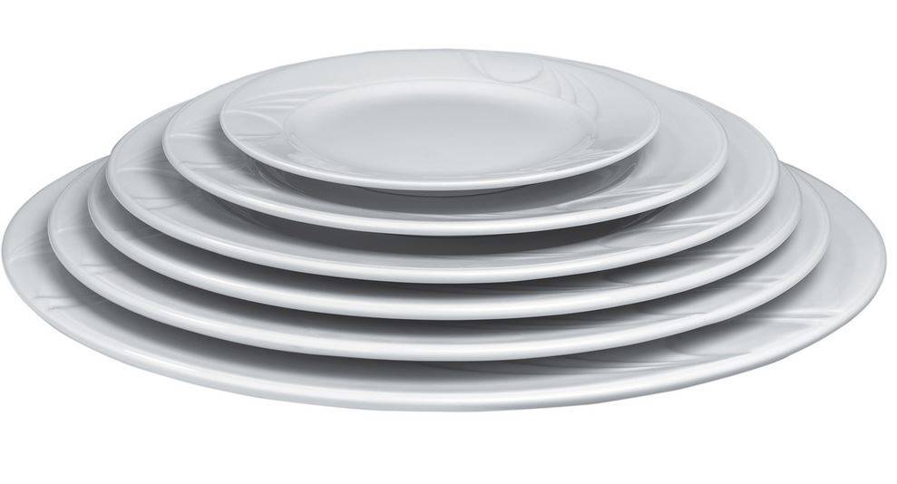 Assiette Plate KARIZMA - Porcelaine Blanche - Ø320mm