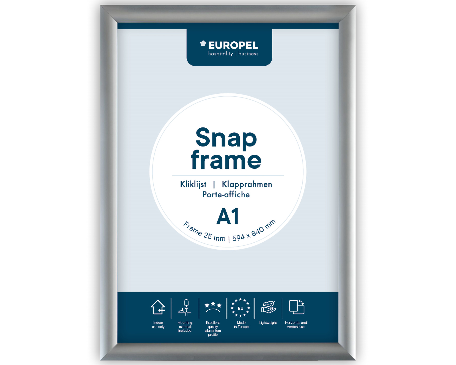 Cadre à pression A1 - argent