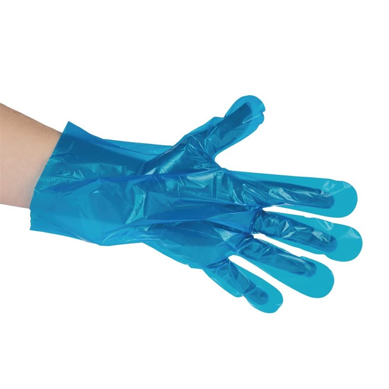 Vegware Compostable Food Prep Handschuhe Mittelblau (Packung mit 24 Stück)