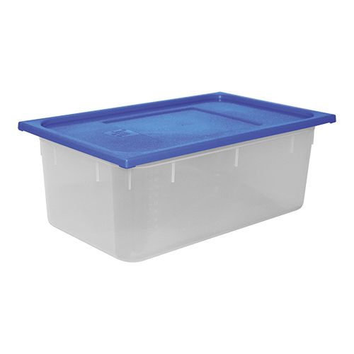 Lebensmittelbehälter mit blauem Deckel | Polypropylen | 1/1GN | Erhältlich in 3 Tiefen