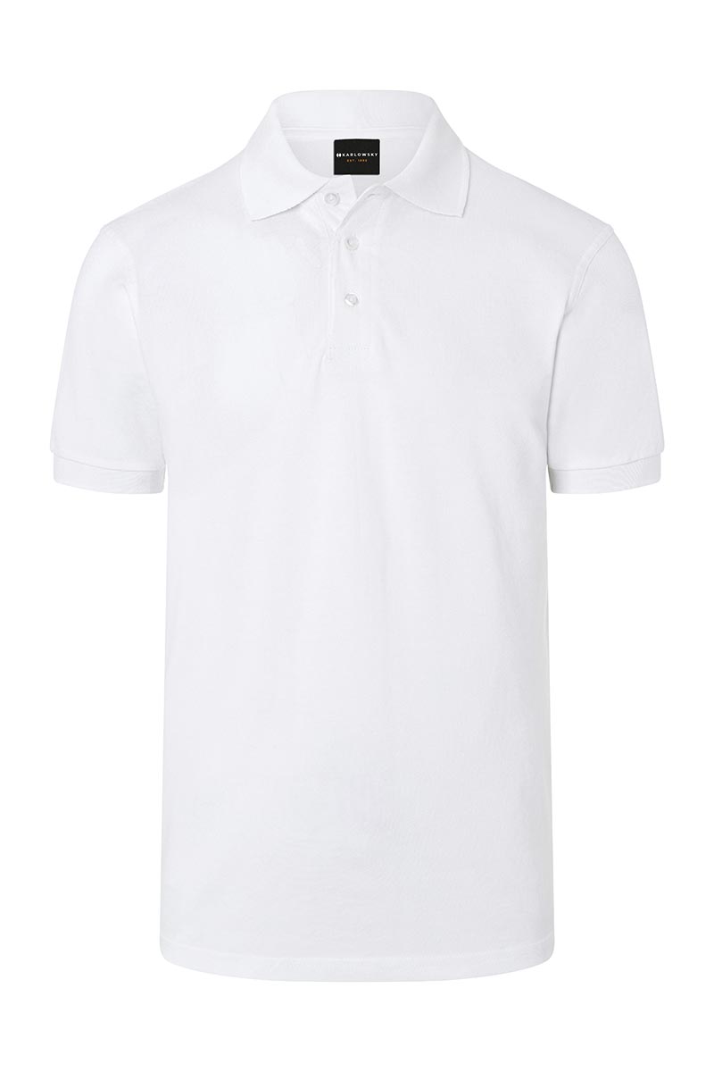 Herren Workwear Poloshirt Basic - Weiß - 4XL