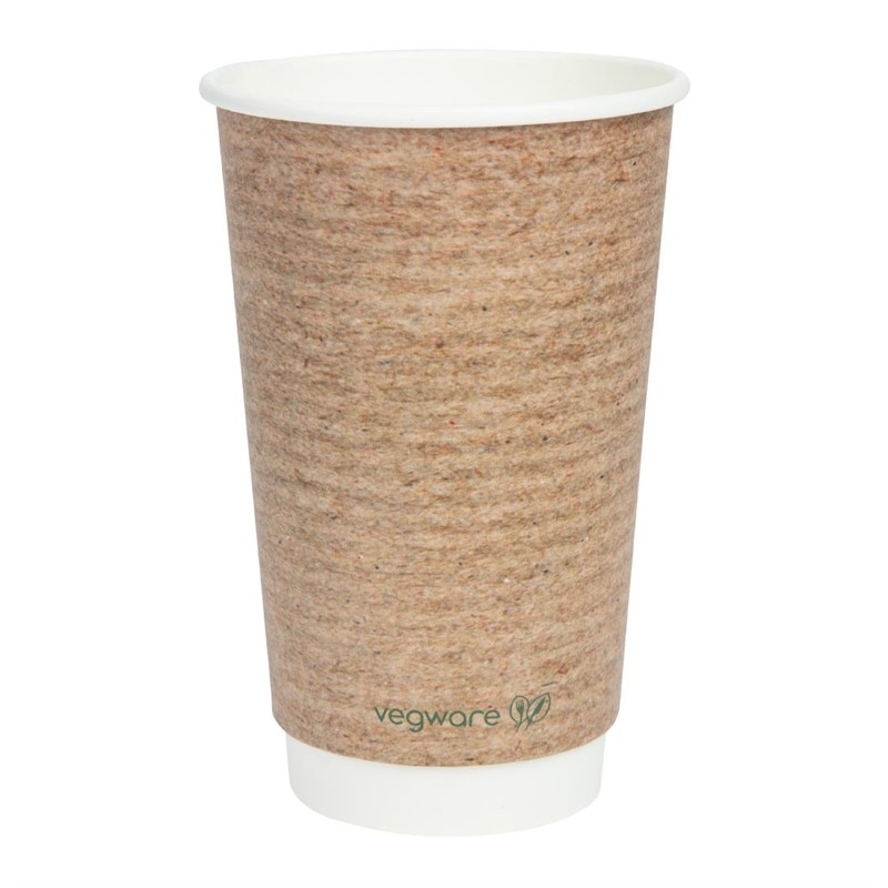 Vegware kompostierbare Kaffeebecher 455ml Packung mit 4 Stück