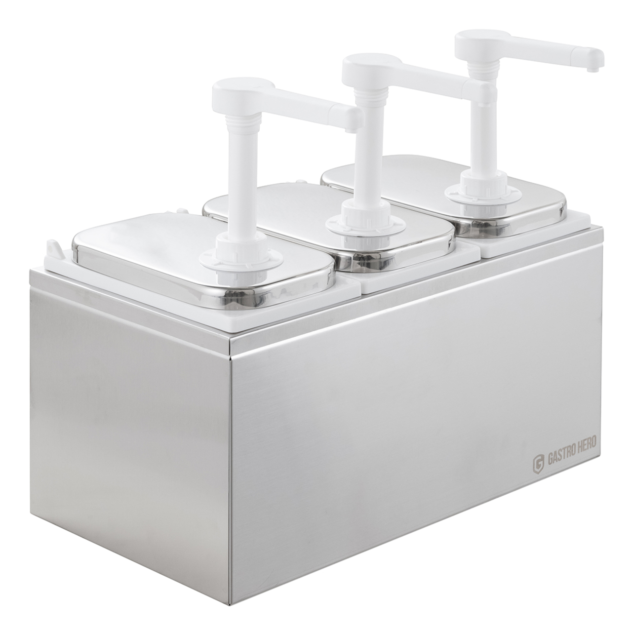 Distributeur de sauces - 3 x 2 litres - Pompe doseuse PP