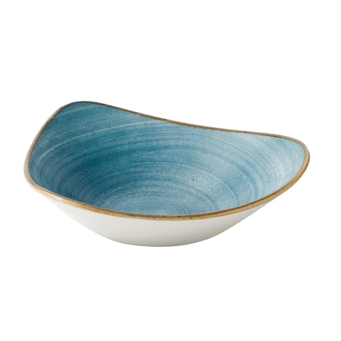 Churchill Stonecast Raw Lotus Schalen, Blaugrün, 228 mm (12 Stück)