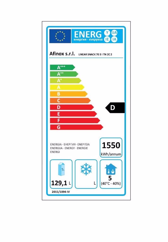 Afinox Werkbank -  Fastfood -  -2°C / +7°C - LINEARSNACK703TN/S 2C