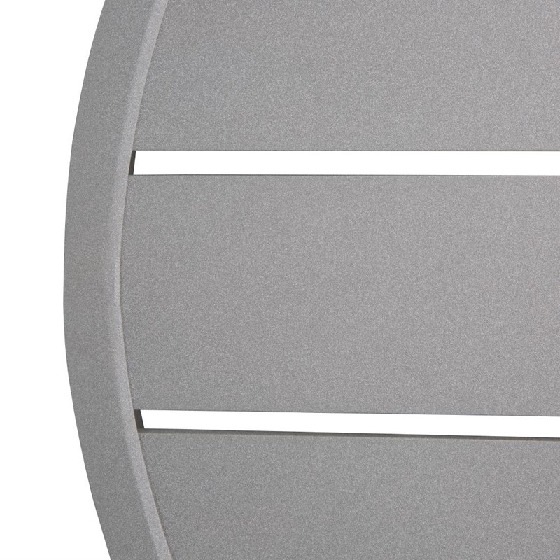 Bolero Rond Aluminium Tafelblad Lichtgrijs - 580mm