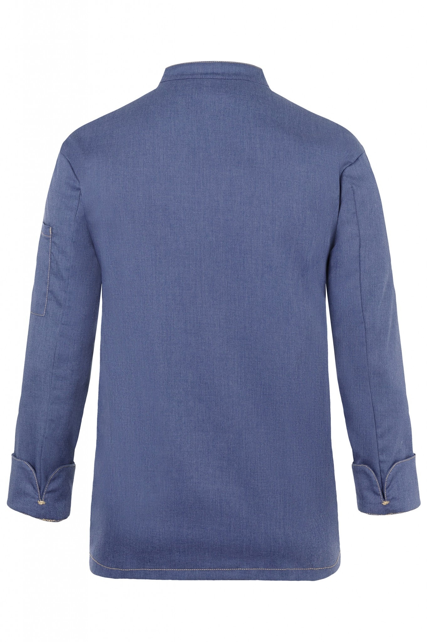 Kochjacke Jeans-Style | Vintage Blue | 65% Polyester / 35% Baumwolle | Erhältlich in 10 Größen