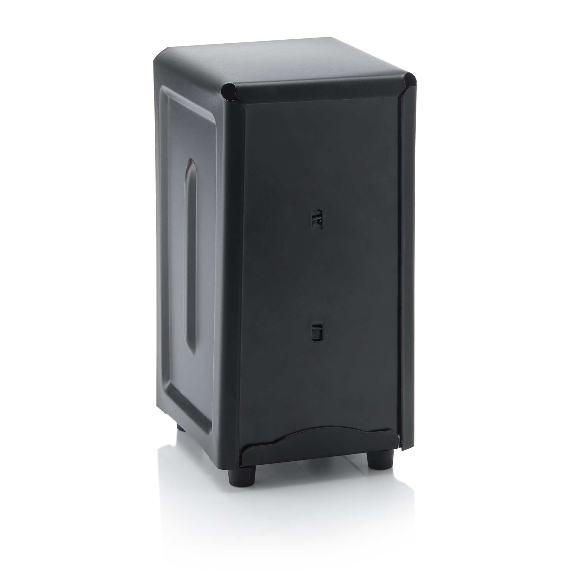 servettenhouder, 10 x 12 x 19,5 cm, zwart, staal