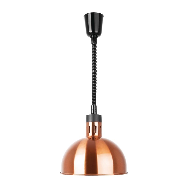 Lampe chauffante dôme rétractable - Finition cuivre 