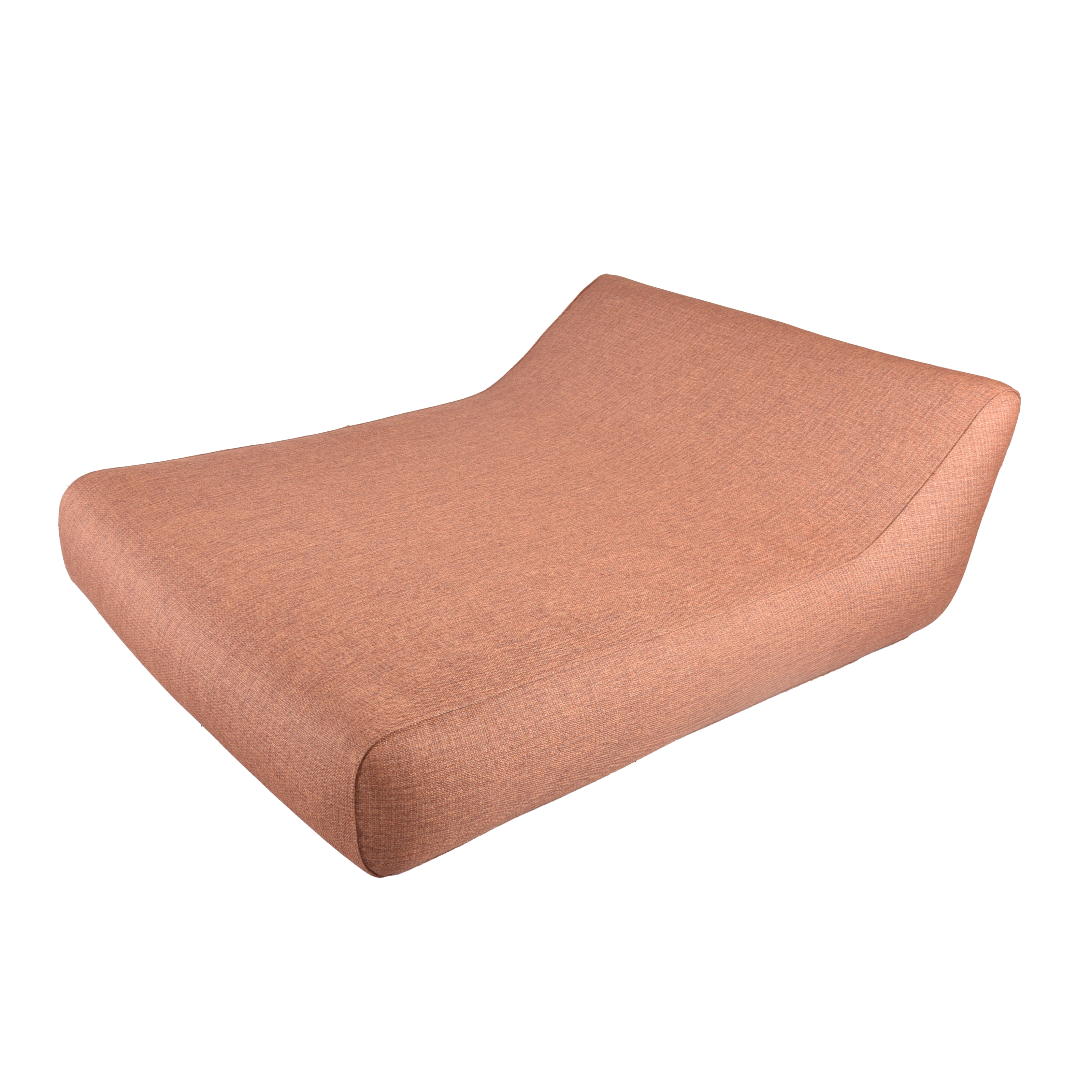 Vivero  Opblaasbaar 2-persoons ligbed met hoge rugleuning Terracotta