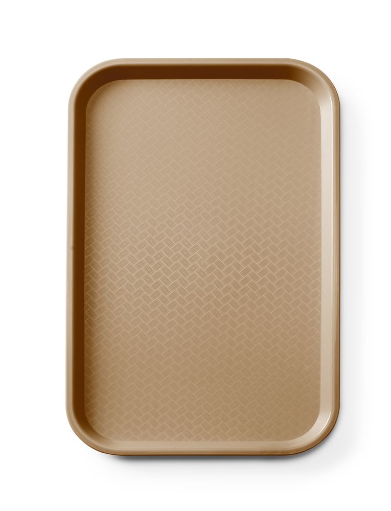 Fastfooddienblad polypropyleen GN 1/1 - AmerBox - GN 1/1 - Bruin - 530x325x(H)20mm