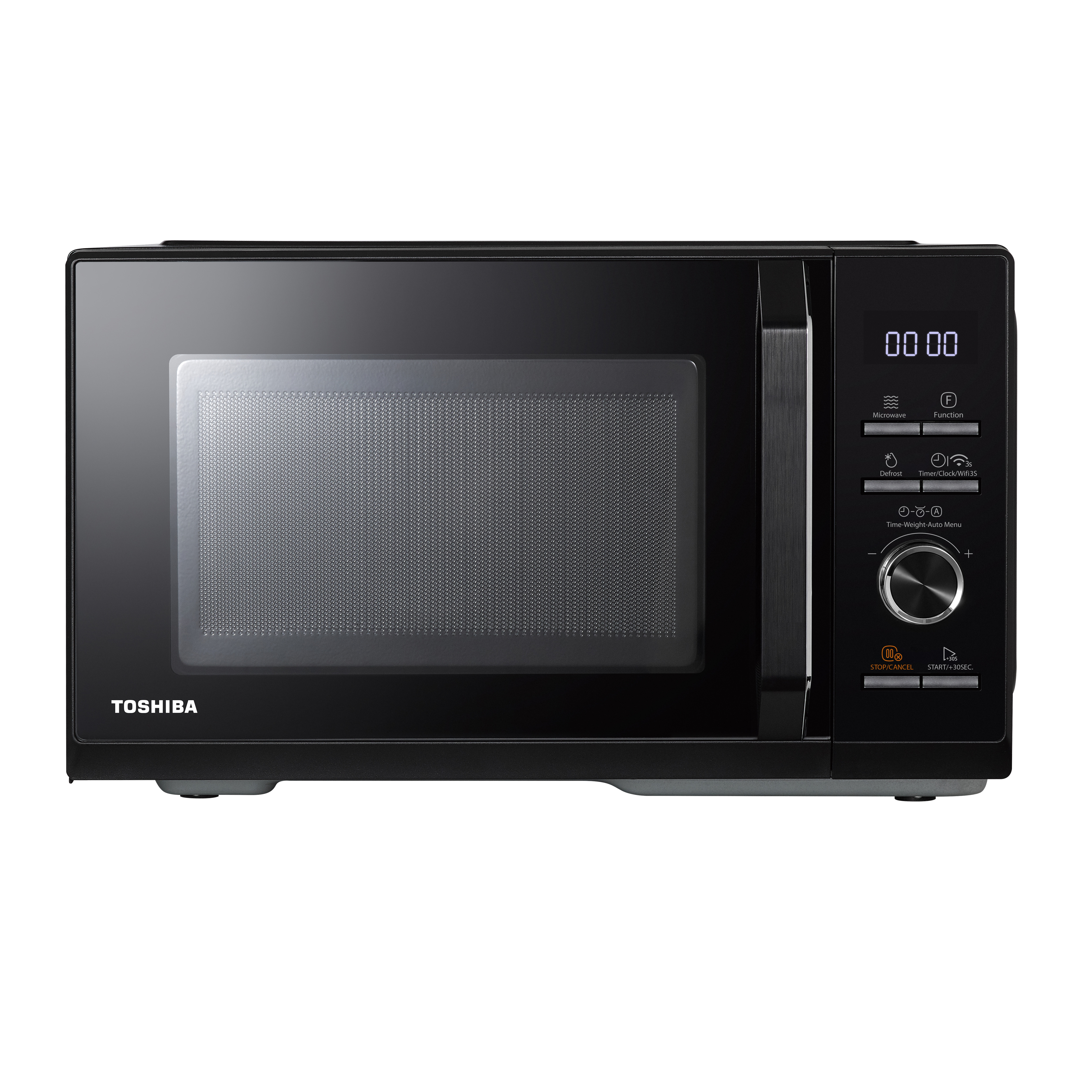 Toshiba Mikrowelle - Schwarz - 26L - Heißluftfrittierfunktion