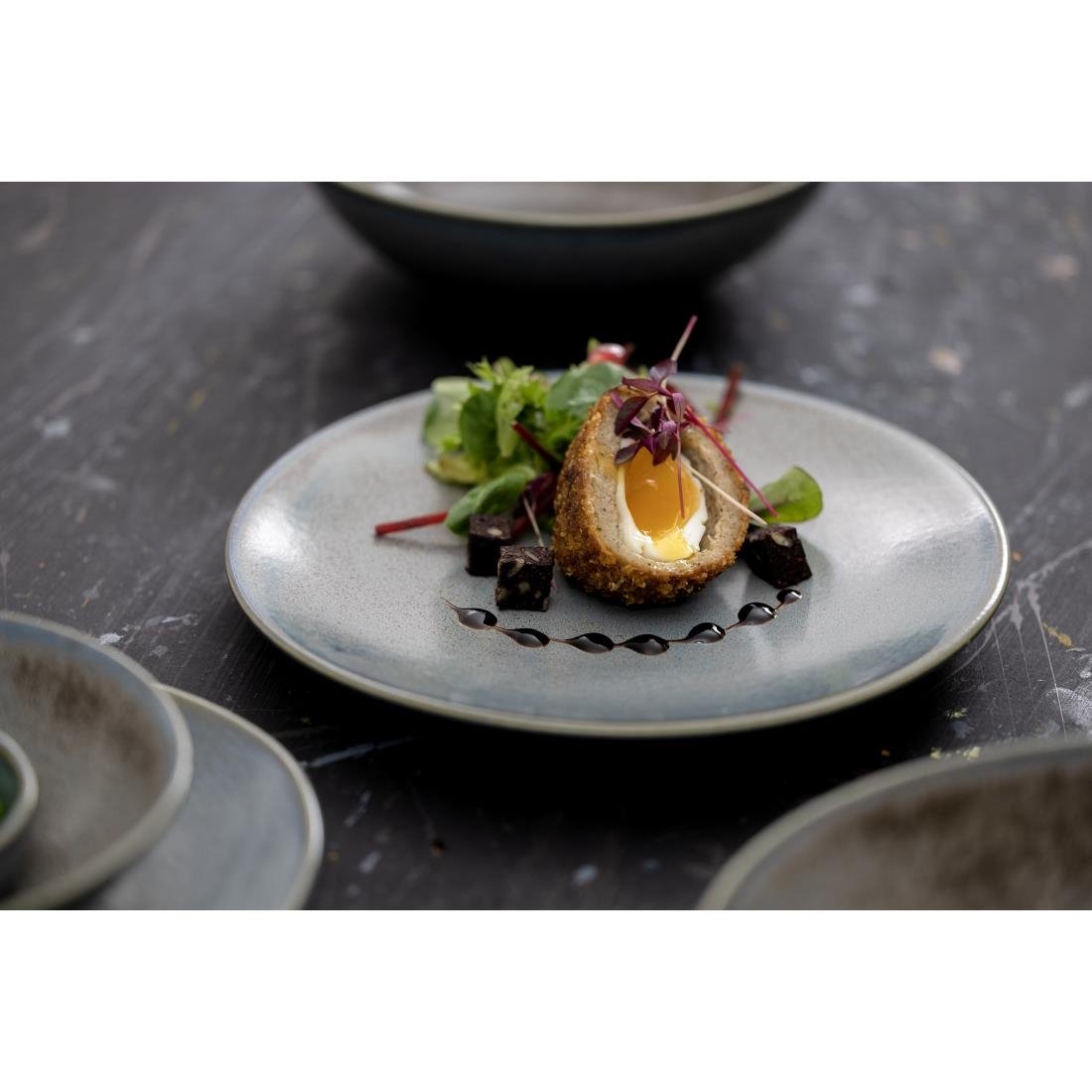 Assiettes plates Olympia Ember Blue 230mm (lot de 6) Assiettes plates Olympia Ember Blue 230mm (lot de 6)