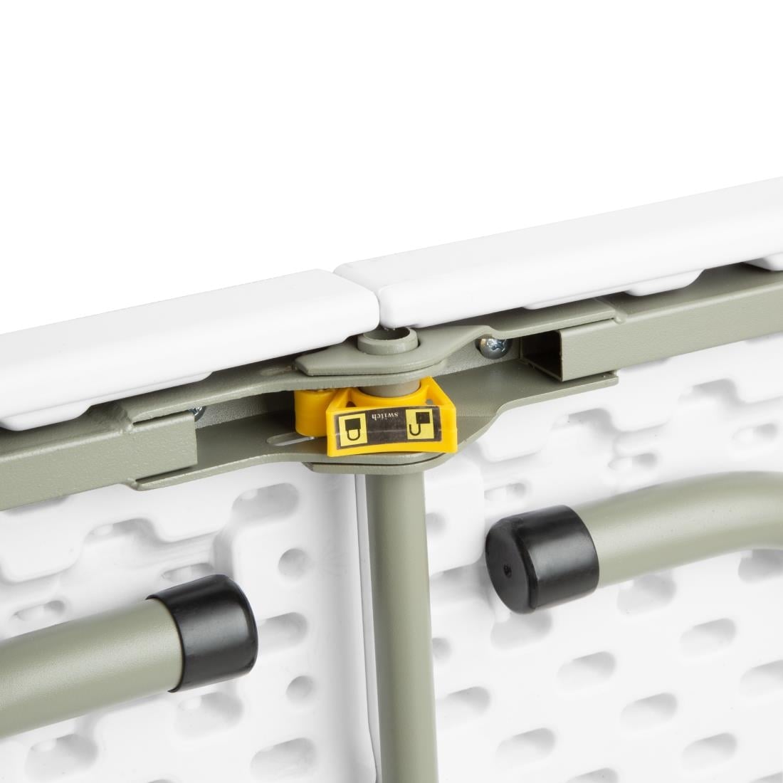 Bolero Rechteckiger Mittelklapptisch 6ft Weiß