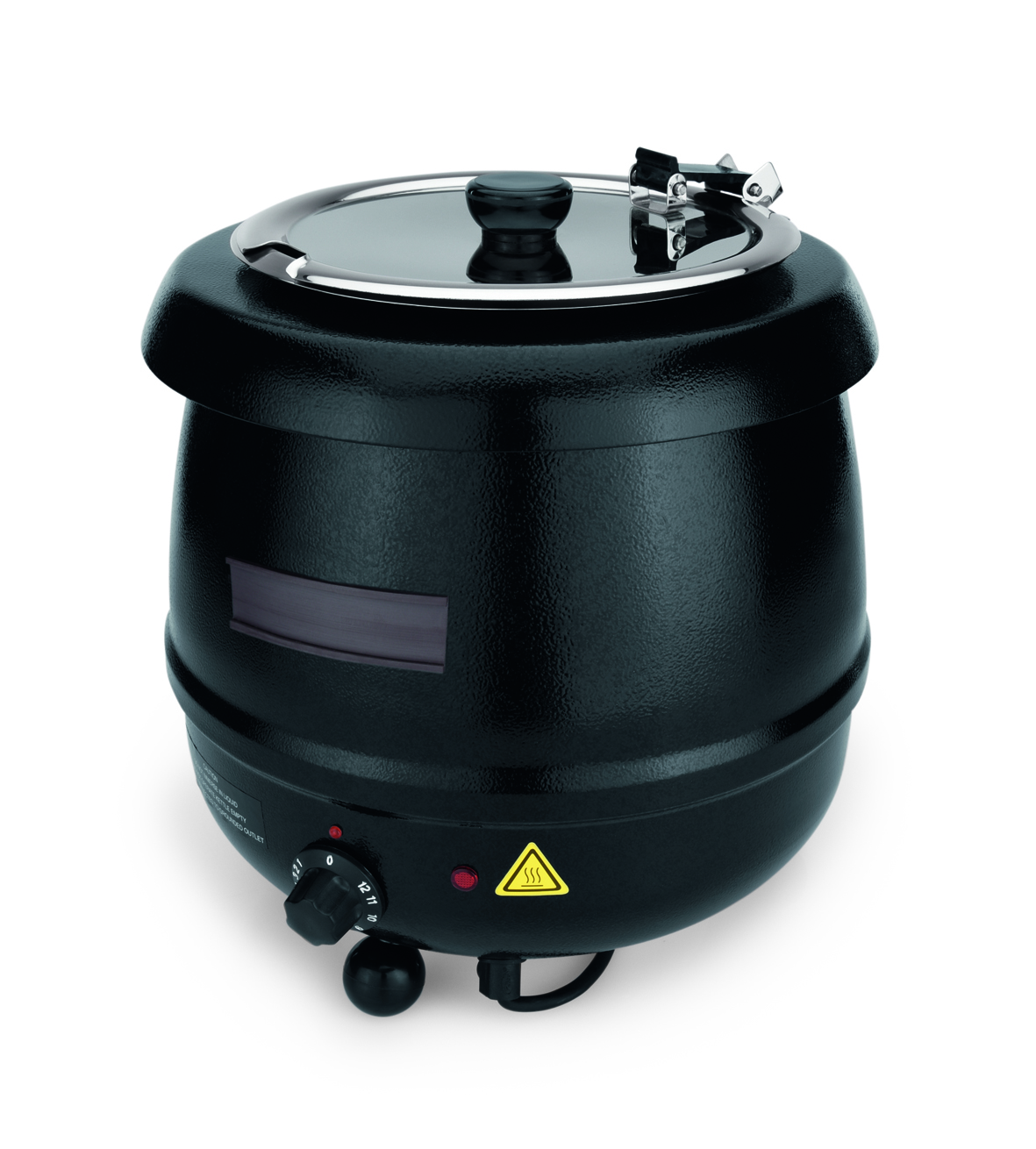 Pot à soupe électrique, 8 litres, Ø 32 cm, hauteur 37,5 cm, acier, inoxydable.