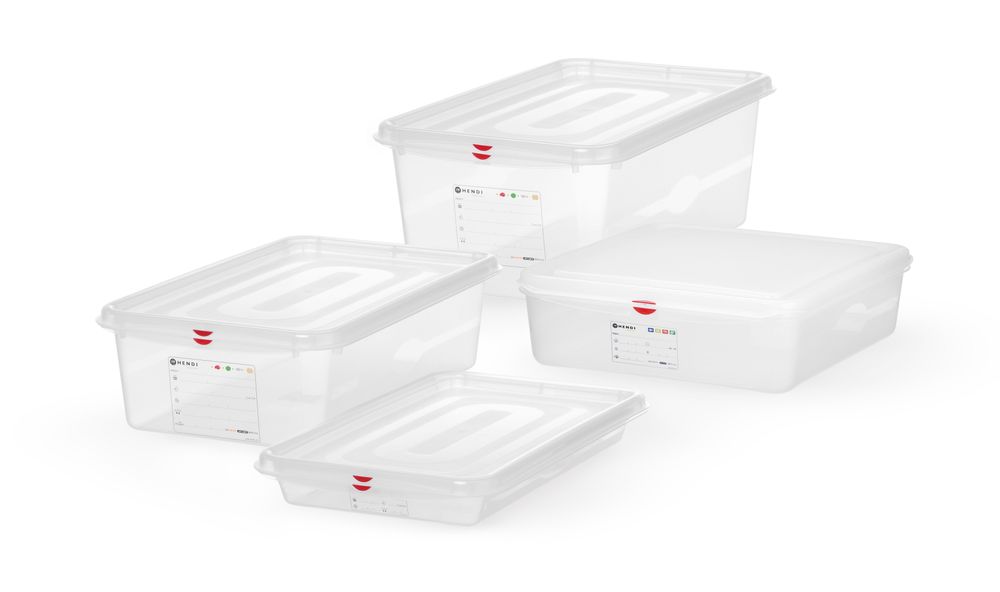 GN 1/1 Behälter - Polypropylen - GN 1/1 - 8L - Transparent - 530x325x(H)65mm