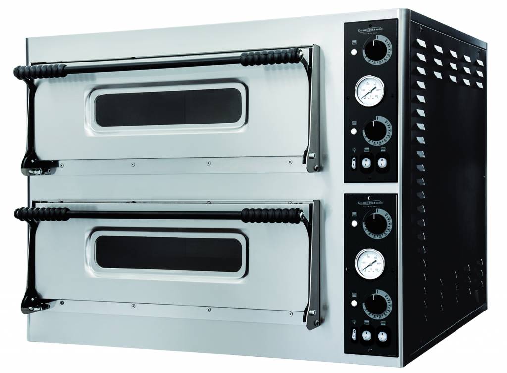 Pizza Oven Elektrisch Dubbel - Pizza 32 cm - 12 stuks - 975x1214x(h)745mm