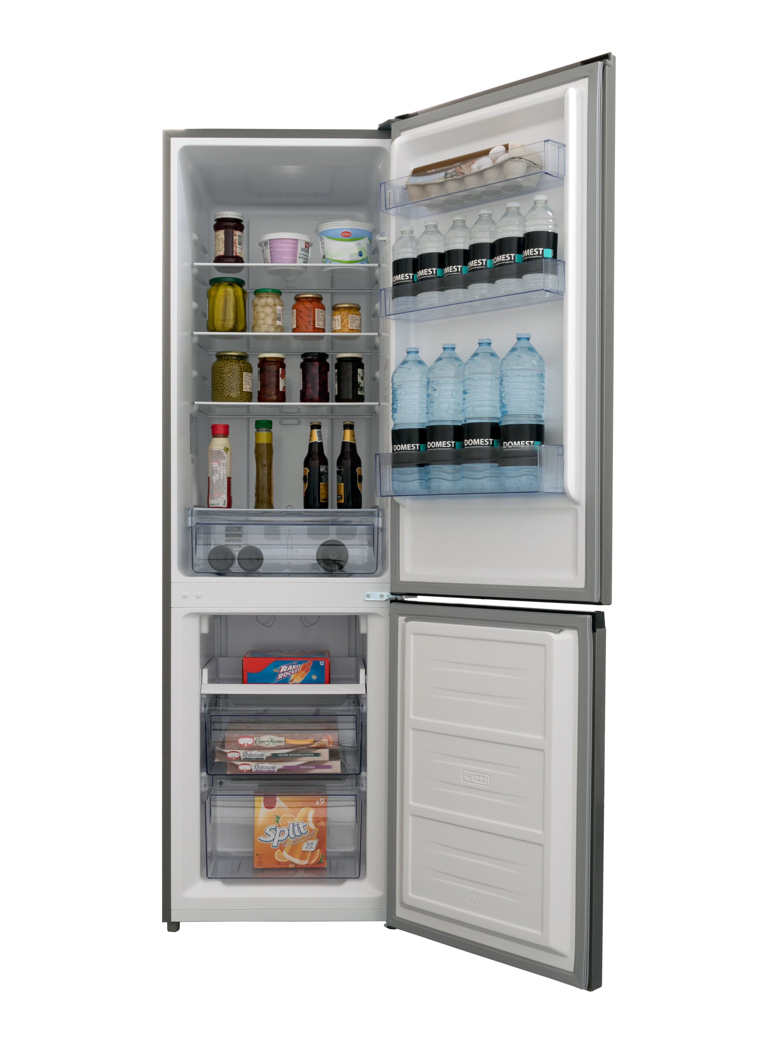 Kühl-/Gefrierkombination - Edelstahl - 182 + 71L - Frilec