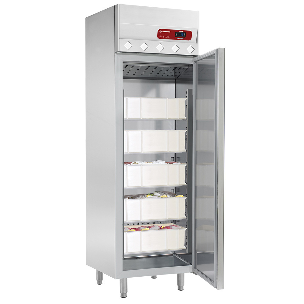 Edelstahlkühlschrank für Fisch 400L