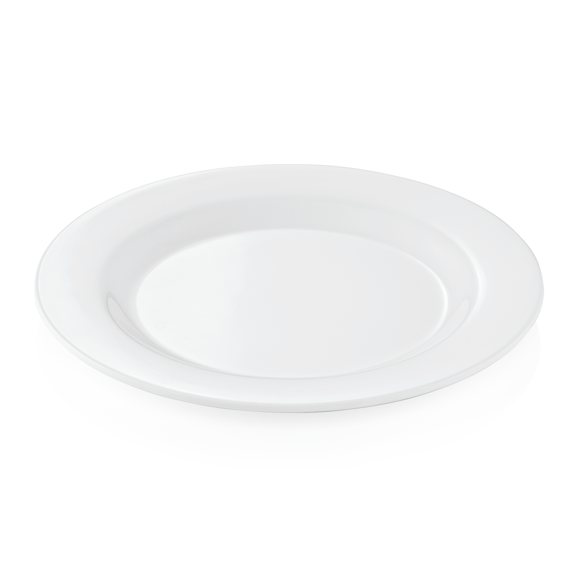 Bordenset plat, Ø 20 cm, wit, set van 12 stuks, melamine